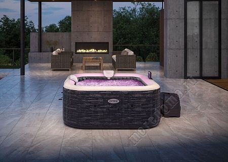 Надувная джакузи INTEX PureSpa Greystone Deluxe ; артикул 28450