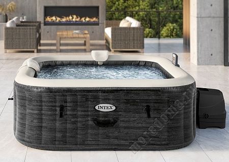 Надувная джакузи INTEX PureSpa Greystone Deluxe ; артикул 28452