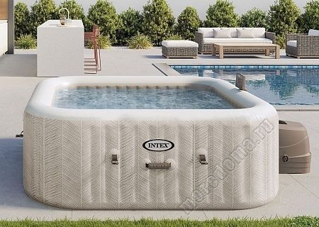 Надувная джакузи INTEX PureSpa Chevron Deluxe ; артикул 28446